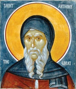 San Antonio abad, icono ortodoxo