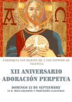 Celebramos el XII Aniversario de la Adoración Perpetua